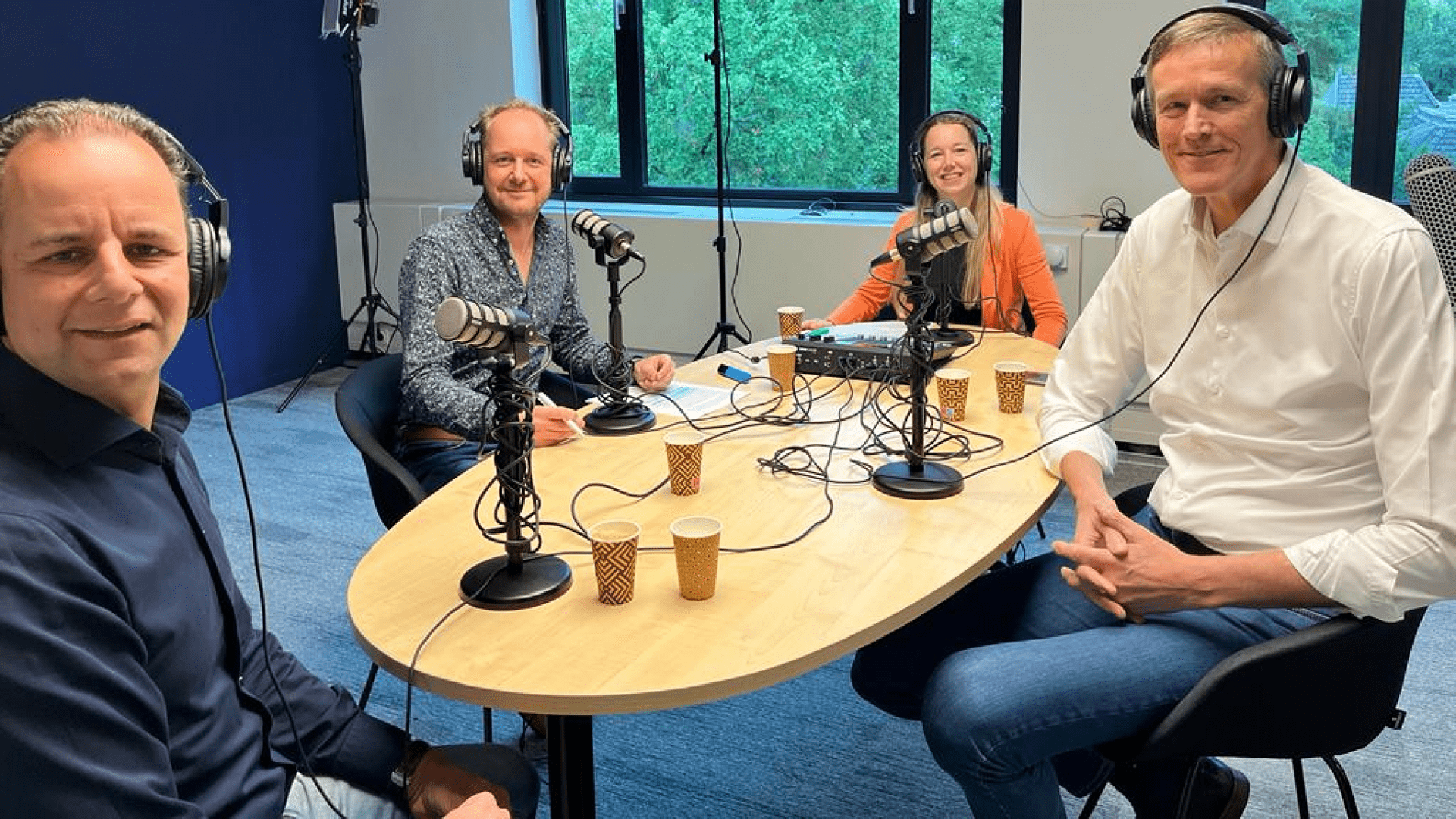 Jan Scouten, Remco Nieuwenbroek, Daniëlle van Hout en Wim Roks