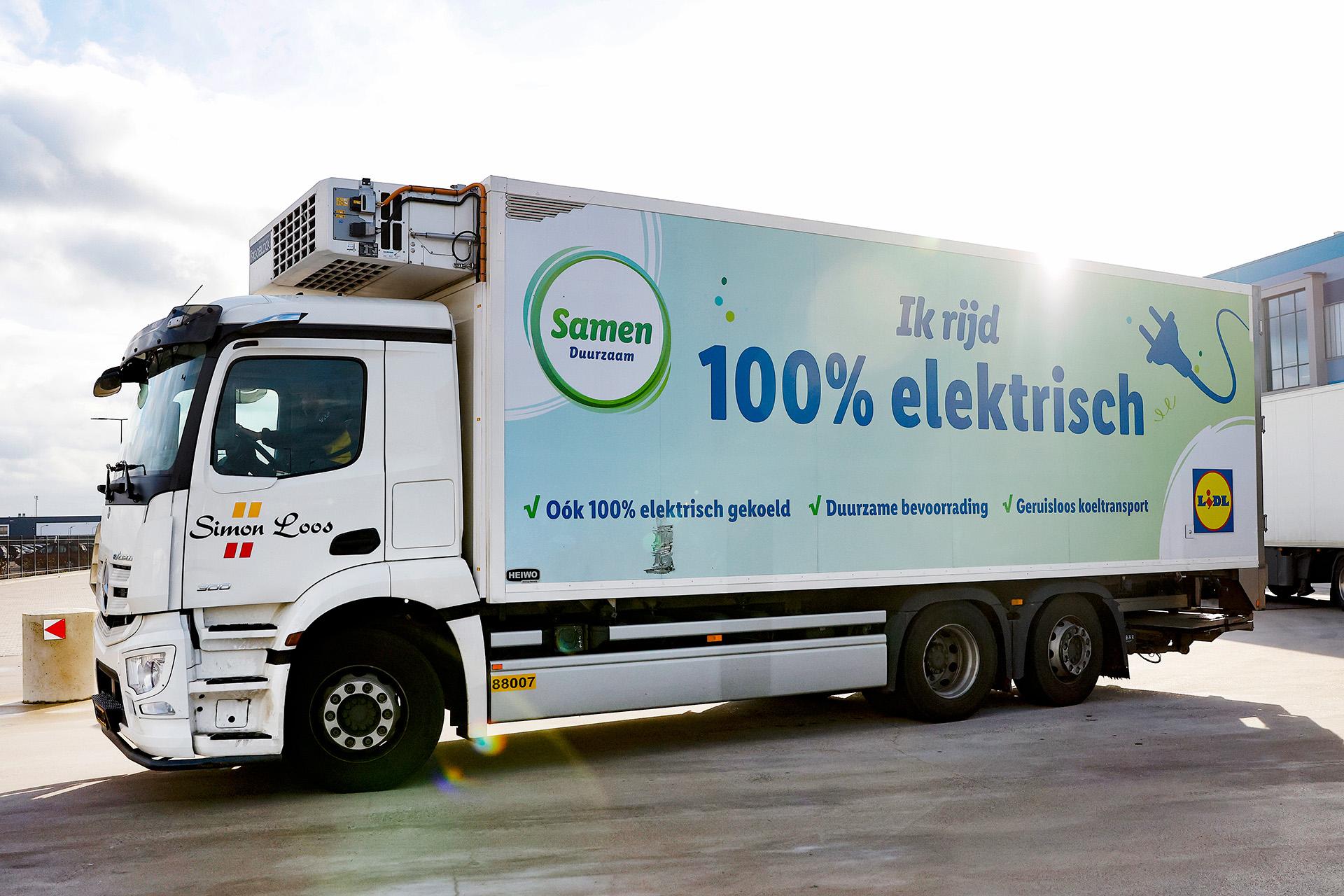 Vrachtwagen 100% elektrisch